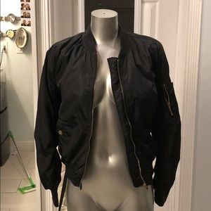 Black Bomber Jacket